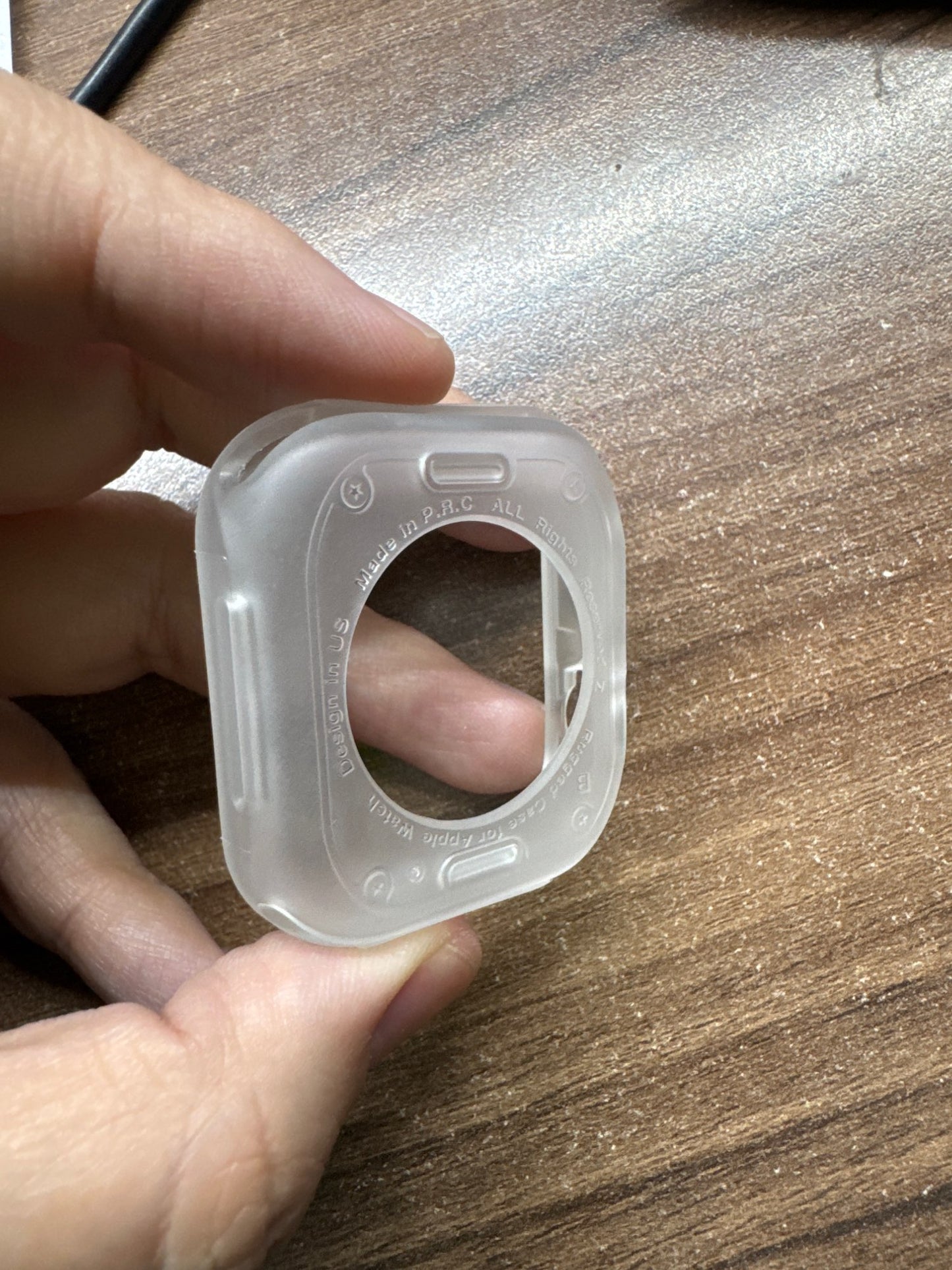 Carcasa Rugged Armor Silicona Apple Watch Ultra 49mm- Semi Transparente