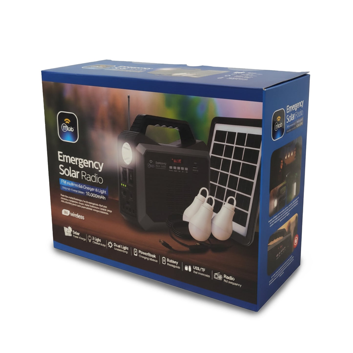 Radio solar Emergencia MLAB 10000 mAh