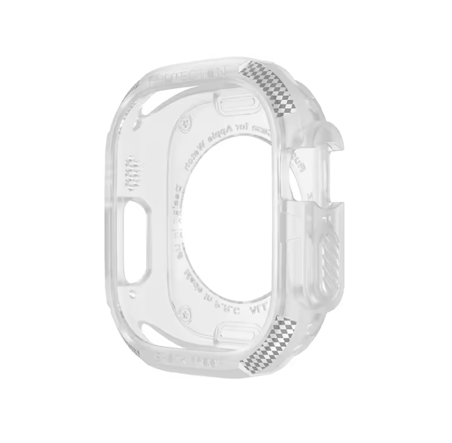 Carcasa Rugged Armor Silicona Apple Watch Ultra 49mm- Semi Transparente