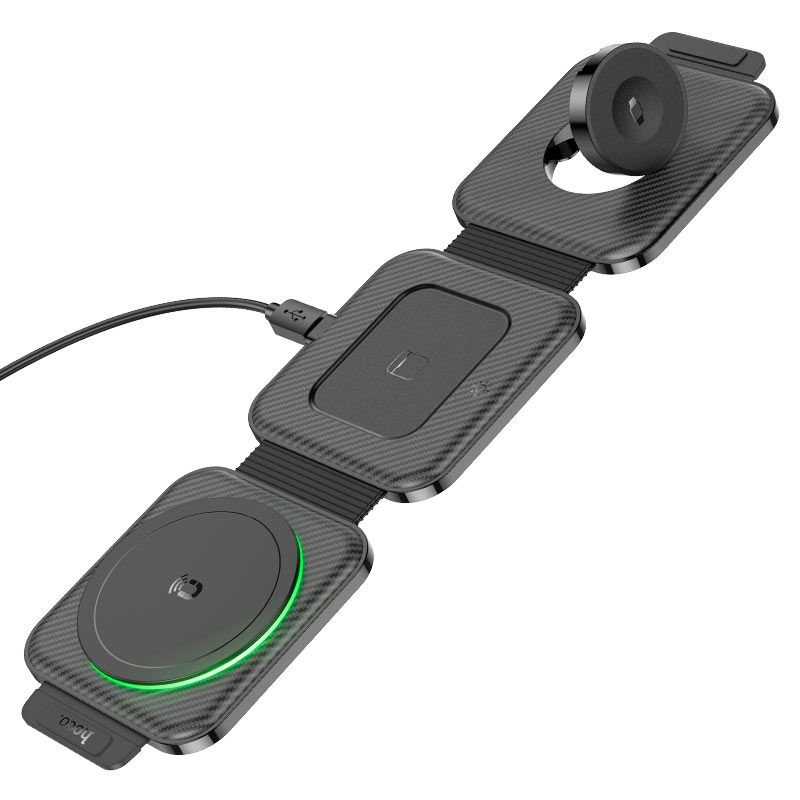 Cargador inalámbrico portable 3 en 1 Hoco 15W
