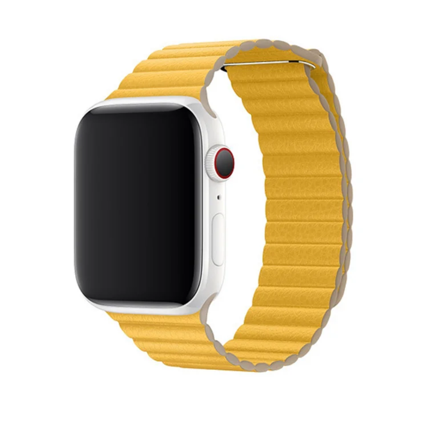 Correa Eco Cuero imantada Apple Watch 45 46 49mm/Amarillo