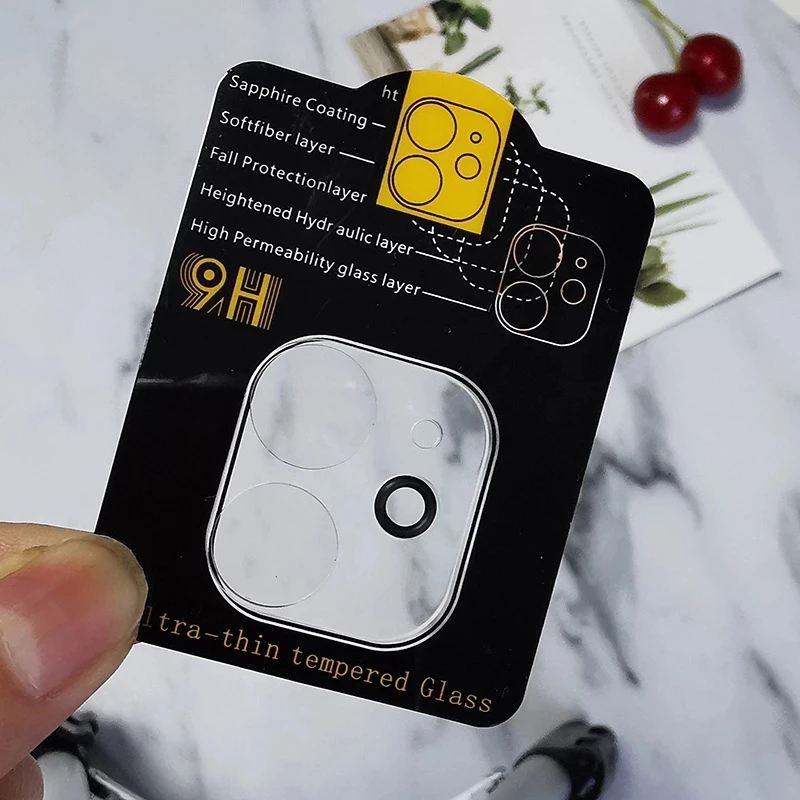 Mica Vidrio templado para Cámara iPhone 12/ 3 unidades