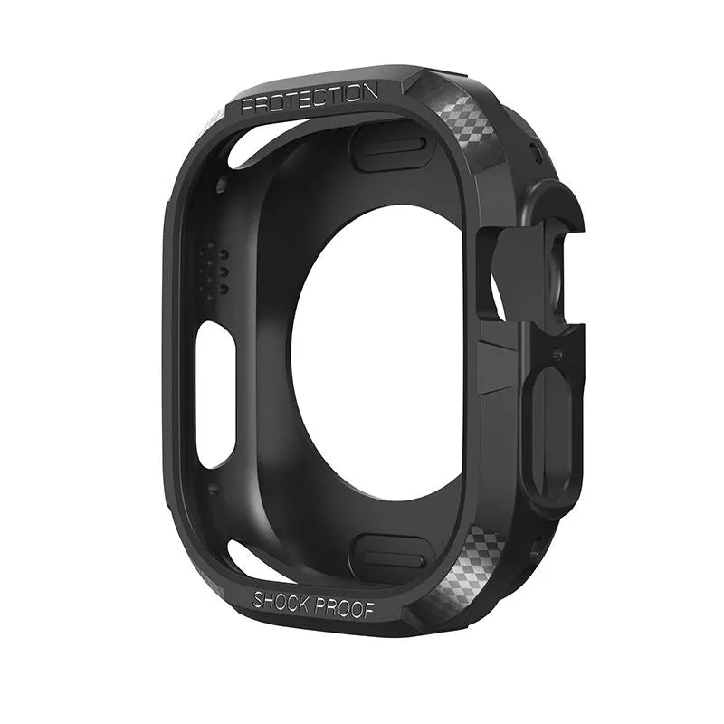 Carcasa Rugged Armor Silicona Apple Watch Ultra 49mm- Negro