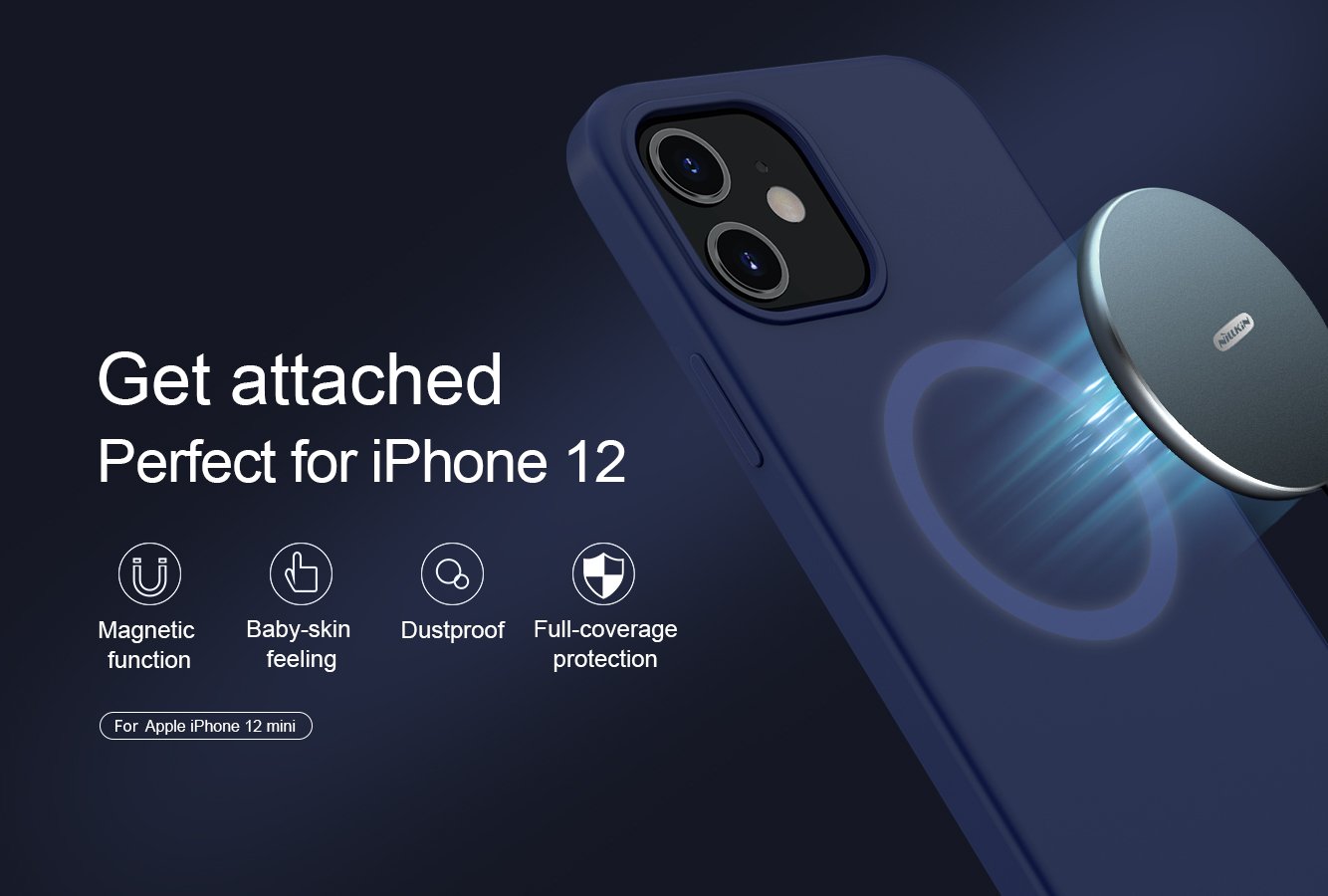 Carcasa iPhone 12 Silicona Flex Pure Pro MagSafe