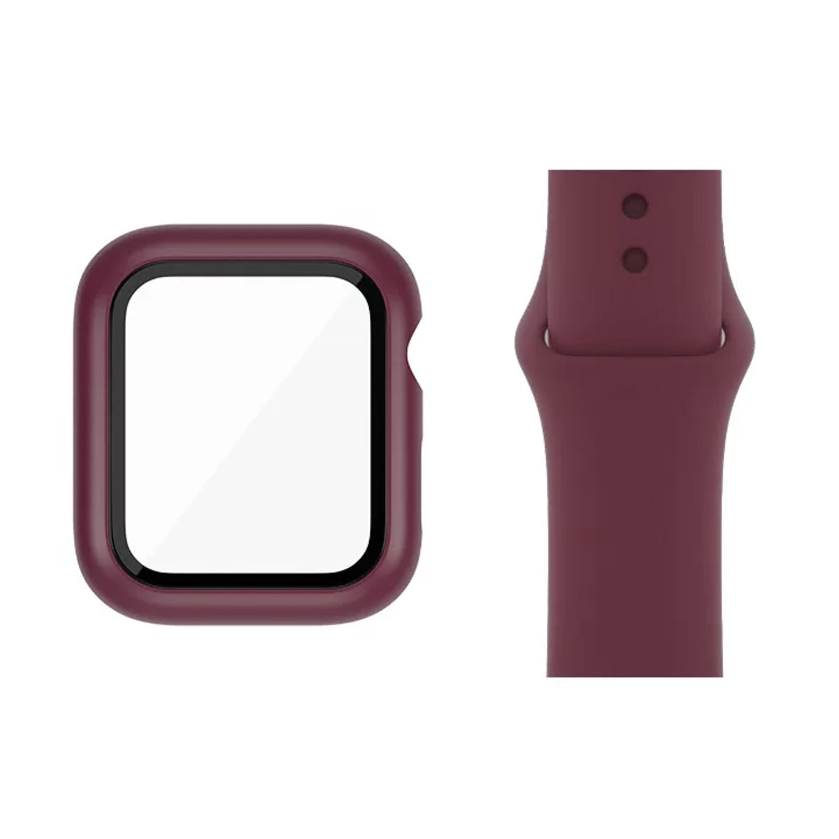 Carcasa Completa + Correa Para Apple Watch 41mm/Wine