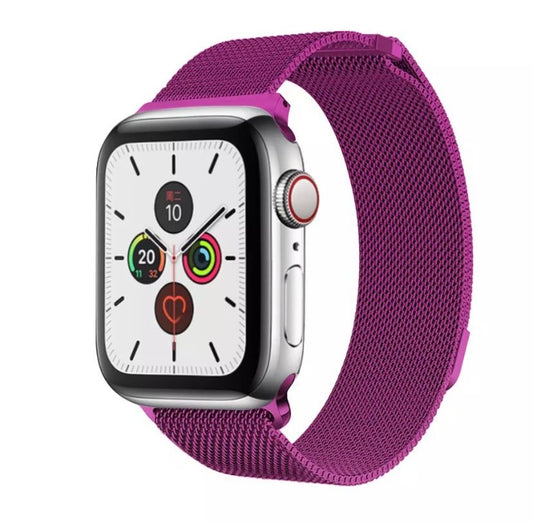 Correa Apple Watch Malla Acero Inoxidable 38mm-40mm 41mm/Morado