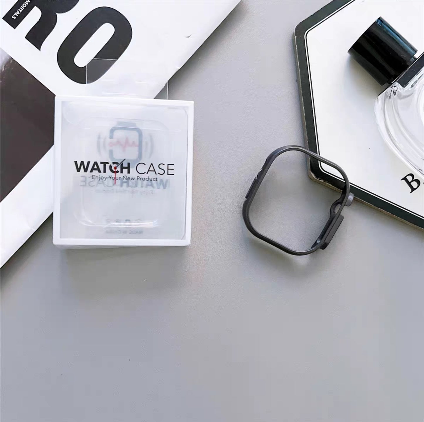 Carcasa Apple Watch Ultra 49mm Borde-Gris Oscuro