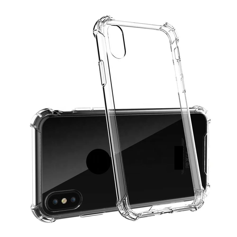 Carcasa Transparente Reforzada iPhone XR + Vidrio templado