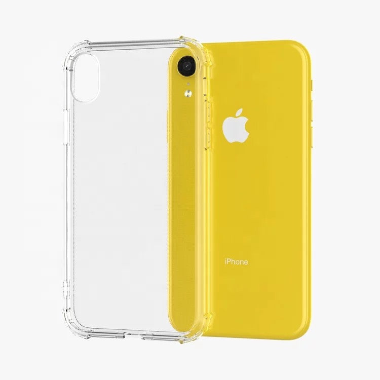 Carcasa Transparente Reforzada iPhone XR + Vidrio templado