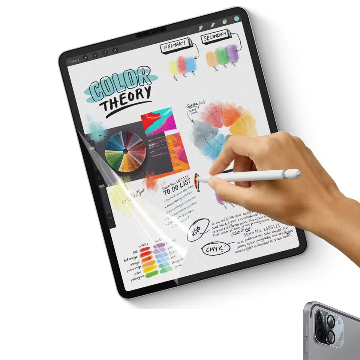 Lámina tipo Paper Like Textura Papel iPad Pro 11 (2020 a 2022)/ Matte + Protector cámara