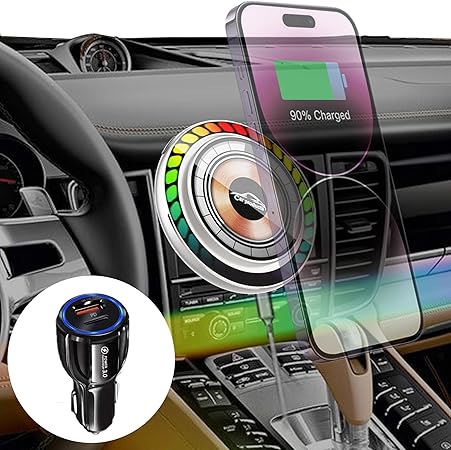 Soporte Magnético Inalámbrico para Auto con Carga Wireless+ Aromatizdor