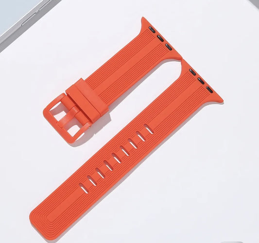 Correa silicona soft Apple Watch 38mm-40mm-41mm/ Naranja