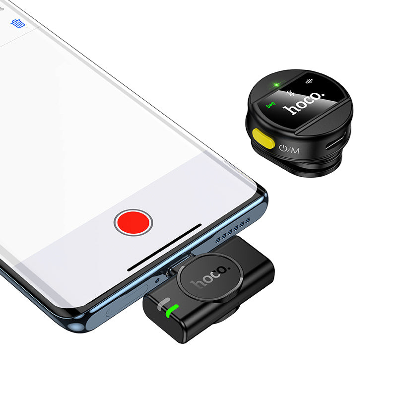 Micrófono Inalámbrico Magnético y de Solapa Hoco L21 Tipo C – Audio Profesional sin Apps