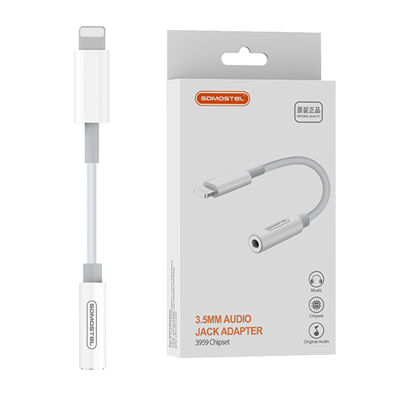 Cable  Adaptador Audio Jack  3.55mm a Lightning Interface