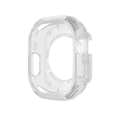 Carcasa Rugged Armor Silicona Apple Watch Ultra 49mm- Semi Transparente