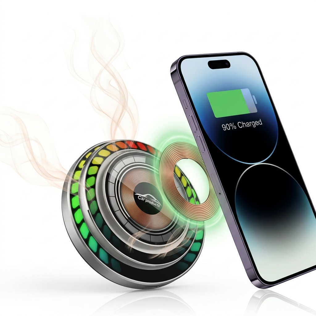 Soporte Magnético Inalámbrico para Auto con Carga Wireless+ Aromatizdor