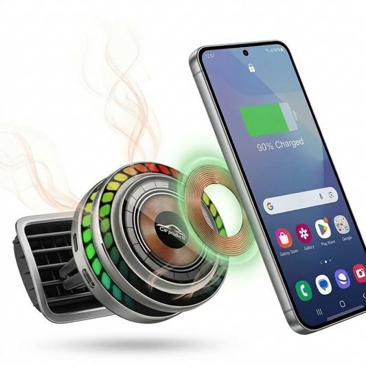 Soporte Magnético Inalámbrico para Auto con Carga Wireless+ Aromatizdor