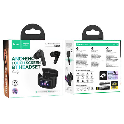 Audífonos Bluetooth Hoco Pantalla  Touch Led