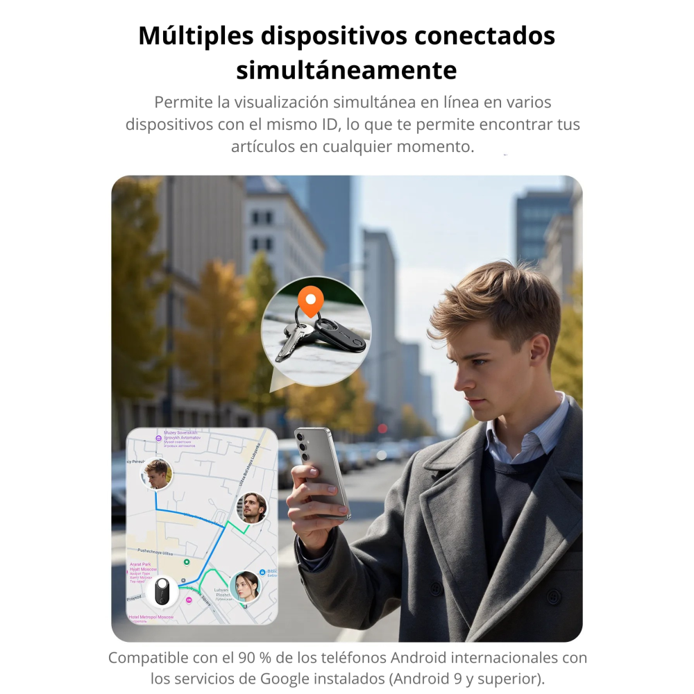 Localizador Bluetooth GPS para Android – Compatible con Google Find My Device