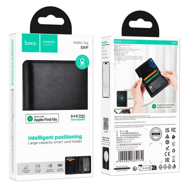 Tarjetero Inteligente Anti-Pérdida GPS + Carga Inalámbrica Compatible "Buscar mi" Apple | Chile