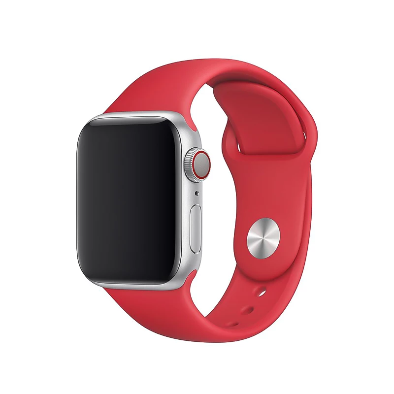 Correa Silicona  Apple Watch -Rojo