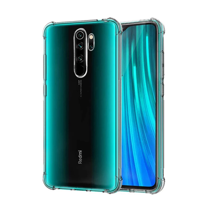 Carcasa silicona Flexible Reforzada Xiaomi Redmi Note 8 Pro + Vidrio templado Full