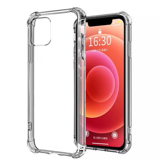 Carcasa Transparente Reforzada iPhone XR + Vidrio templado 21 D