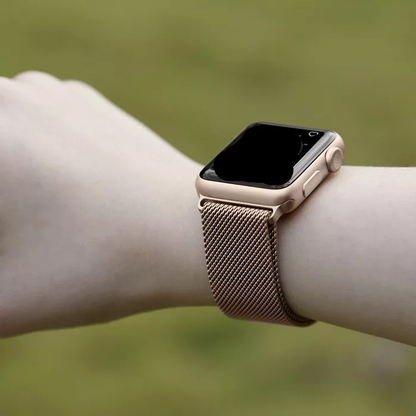 Correa Apple Watch Malla Acero  Inoxidable 38mm 40mm 41mm/Dorado Vintage