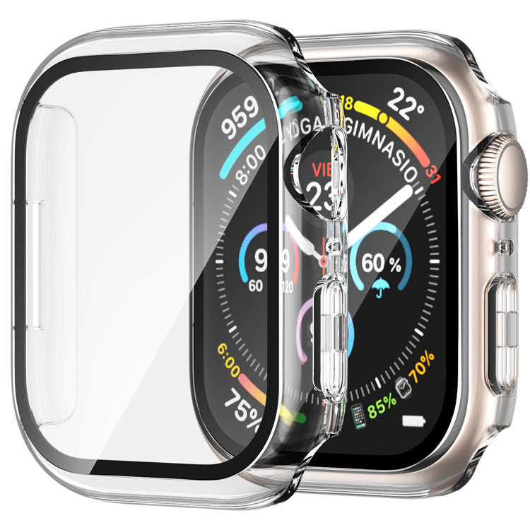 Carcasas Completas Apple Watch Transparentes  Con Vidrio 38mm 40mm 44mm 41mm 45mm