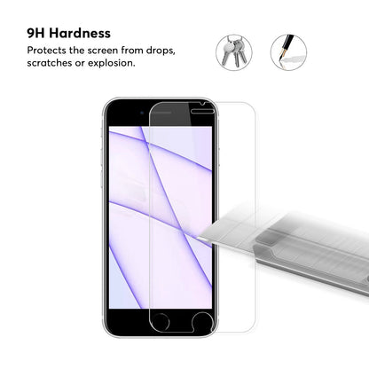 Carcasa Transparente iPhone SE 3ra Generación+ Vidrio templado