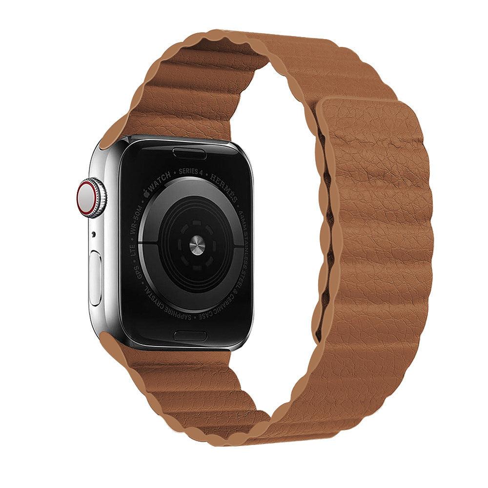 Correa Eco Cuero imantada Para Apple Watch 38-40-41MM/Brown