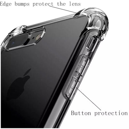 Carcasa Transparente Reforzada iPhone SE 2020+ Vidrio templado