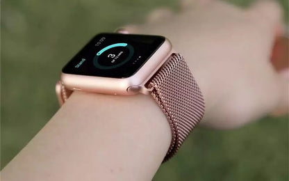 Correa  Apple Watch Malla Acero  Inoxidable 38 40 41mm/Rosado Gold