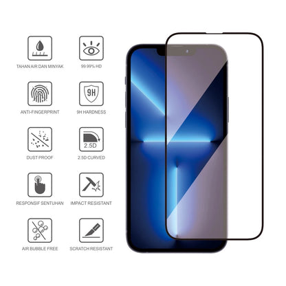 Carcasa Reforzada iPhone 14 Pro  y Vidrio Full pantalla
