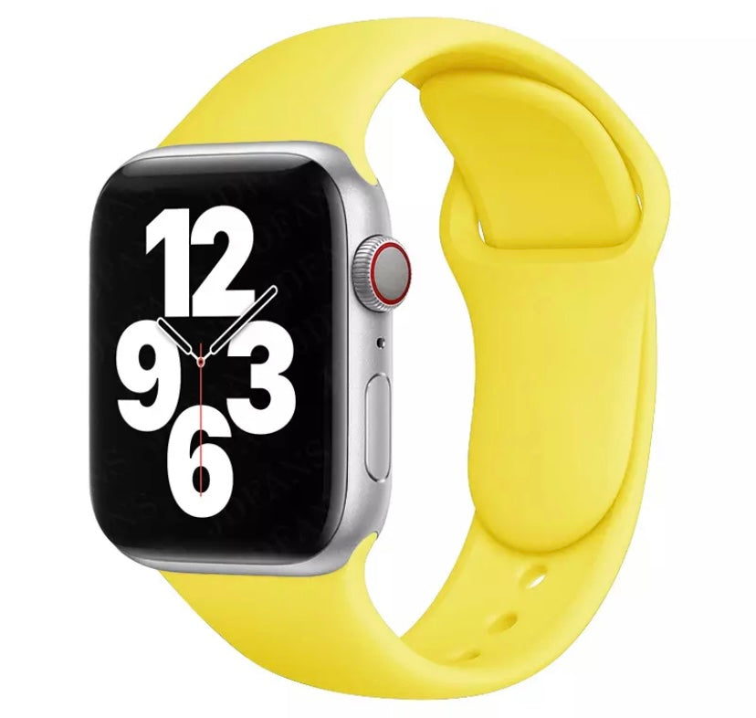 Correa silicona Apple Watch 38-40-41mm/Amarillo