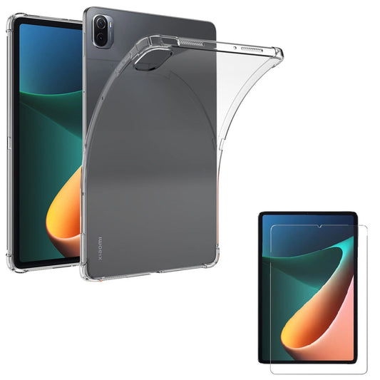 Carcasa Silicona Bordes Reforzados Xiaomi Pad 5/ Pad 5 Pro + Vidrio Templado