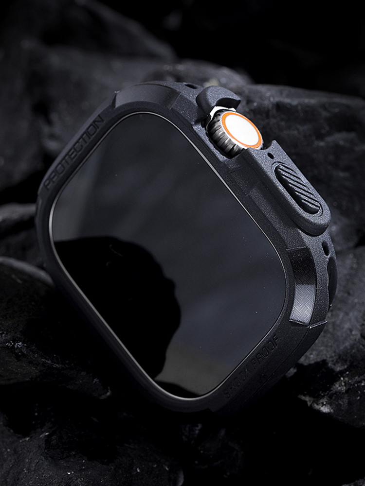 Carcasa Rugged Armor Silicona Apple Watch Ultra 49mm- Negro